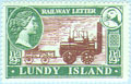 887.01-09   Green paper, red print