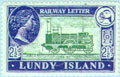 887.04-09   Green paper, red print