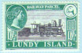 887.08-09   Green paper, red print