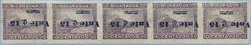 904.03-V Se-tenant Horizontal x 5 Inscription Invert 