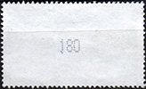 014.70-R Missing (On the back of the carrier foil there is a counting number for every 5th stamp).